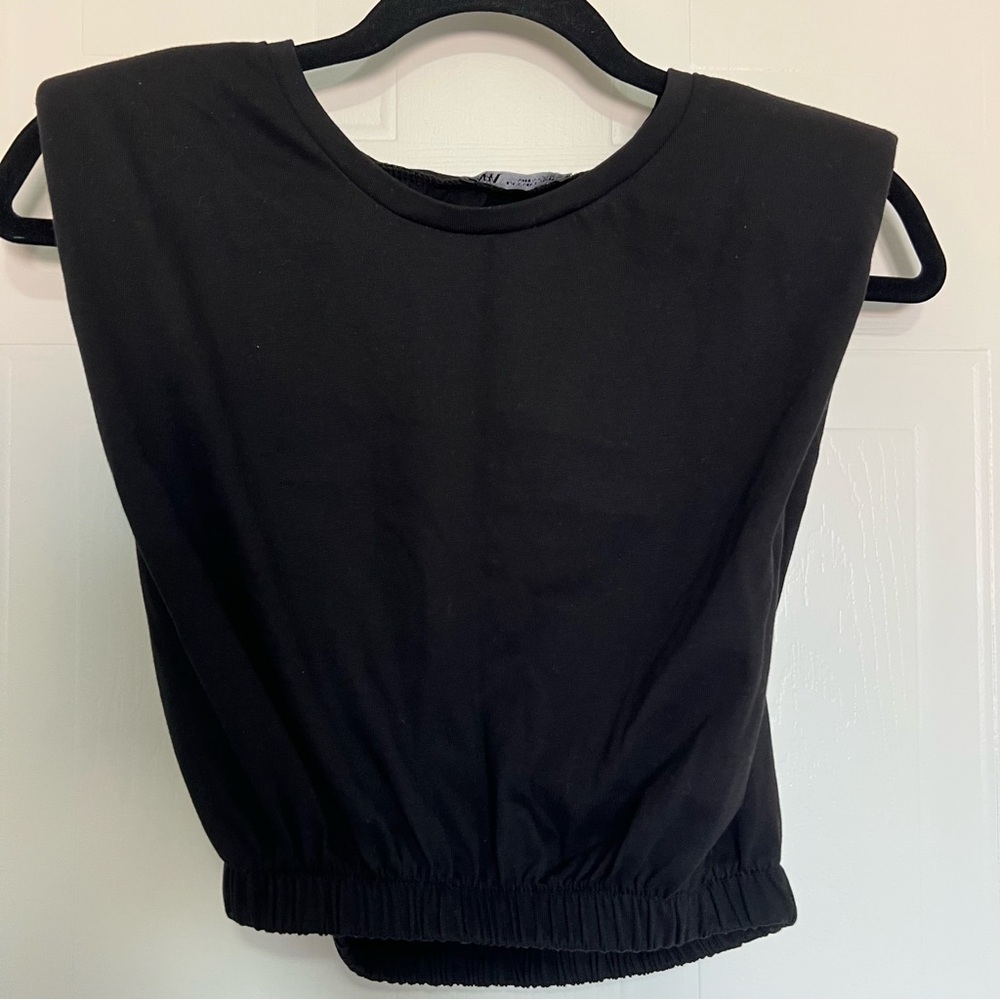 Zara Black Muscle Tee
